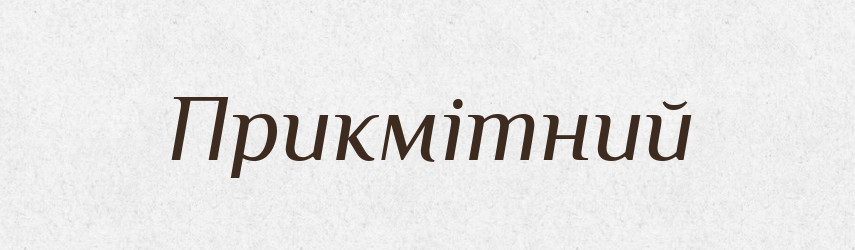 Прикмітний — Великий тлумачний словник сучасної української мови