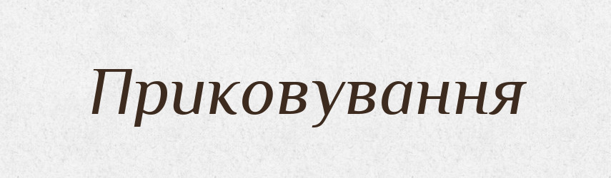 Приковування — Великий тлумачний словник сучасної української мови