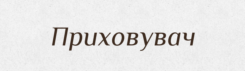 Приховувач — Великий тлумачний словник сучасної української мови