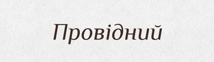 Провідний — Великий тлумачний словник сучасної української мови