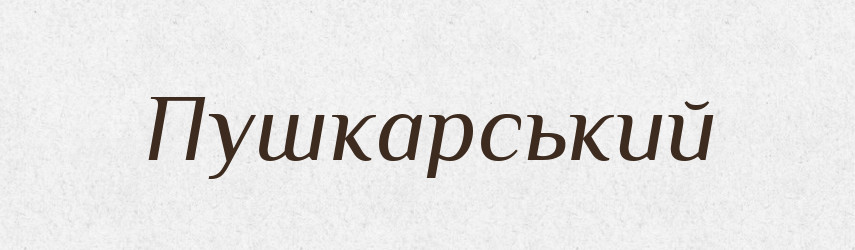 Пушкарський — Великий тлумачний словник сучасної української мови