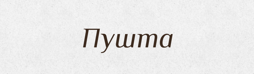 Пушта — Великий тлумачний словник сучасної української мови