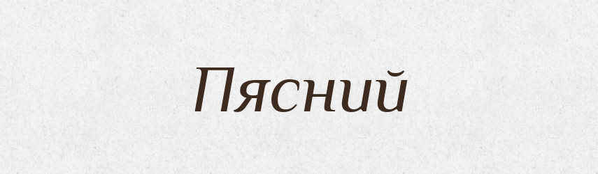 Пясний — Великий тлумачний словник сучасної української мови