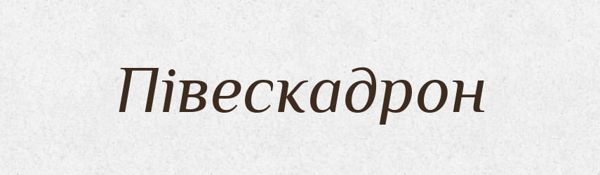 Півескадрон — Великий тлумачний словник сучасної української мови