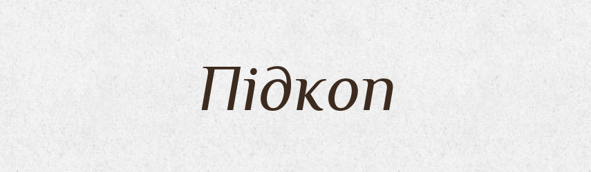 Підкоп — Великий тлумачний словник сучасної української мови