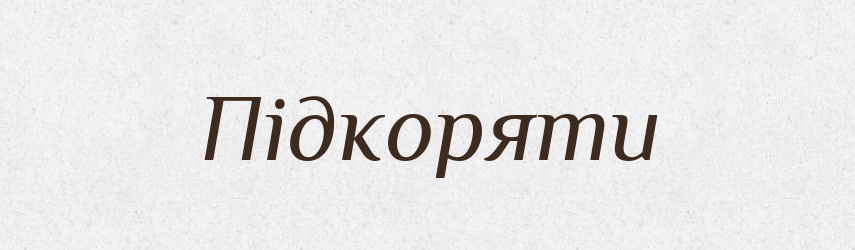 Підкоряти — Великий тлумачний словник сучасної української мови