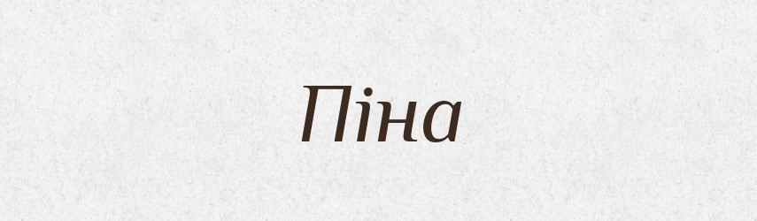 Піна — Великий тлумачний словник сучасної української мови