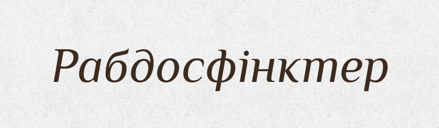 Рабдосфінктер — Великий тлумачний словник сучасної української мови
