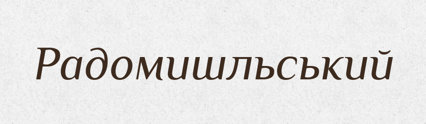 Радомишльський — Великий тлумачний словник сучасної української мови
