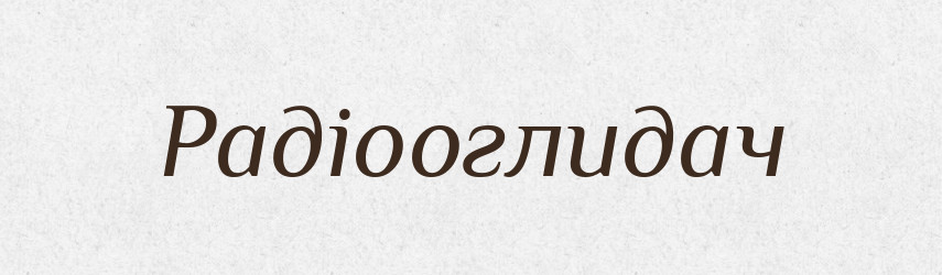 Радіооглидач — Великий тлумачний словник сучасної української мови