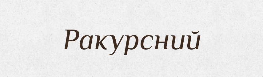Ракурсний — Великий тлумачний словник сучасної української мови
