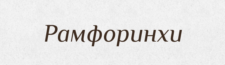 Рамфоринхи — Великий тлумачний словник сучасної української мови