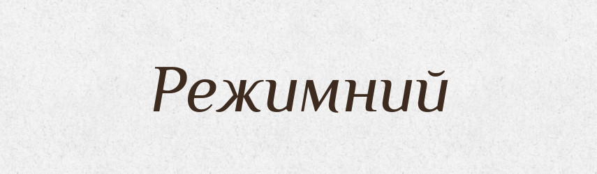 Режимний — Великий тлумачний словник сучасної української мови