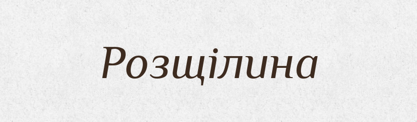 Розщілина — Великий тлумачний словник сучасної української мови