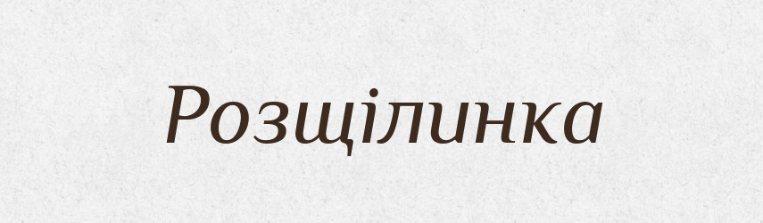 Розщілинка — Великий тлумачний словник сучасної української мови