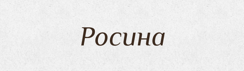 Росина — Великий тлумачний словник сучасної української мови