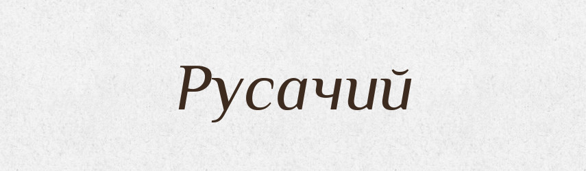 Русачий — Великий тлумачний словник сучасної української мови