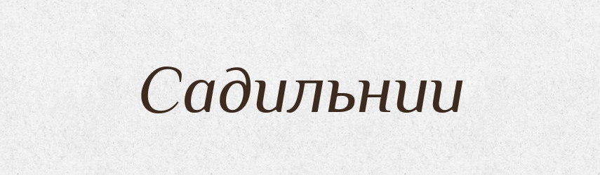 Садильнии — Великий тлумачний словник сучасної української мови