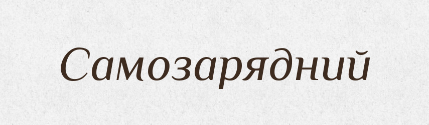 Самозарядний — Великий тлумачний словник сучасної української мови