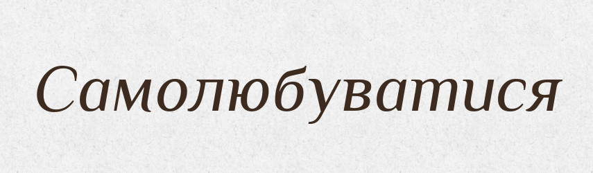 Самолюбуватися — Великий тлумачний словник сучасної української мови