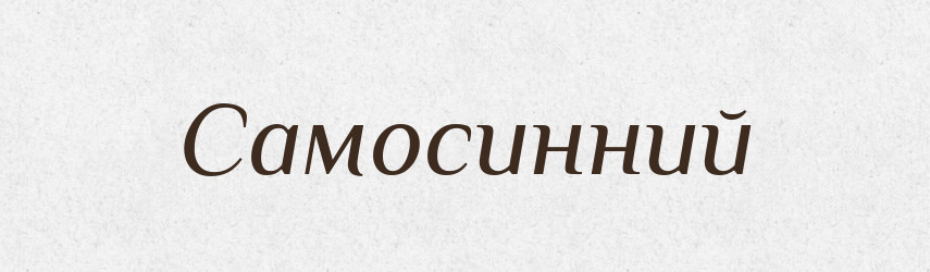 Самосинний — Великий тлумачний словник сучасної української мови