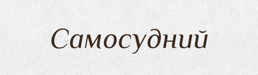 Самосудний — Великий тлумачний словник сучасної української мови