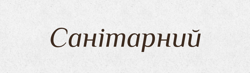 Санітарний — Великий тлумачний словник сучасної української мови