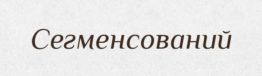 Сегменсований — Великий тлумачний словник сучасної української мови
