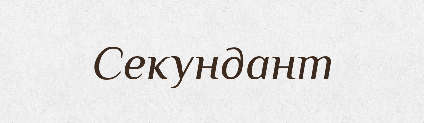 Секундант — Великий тлумачний словник сучасної української мови