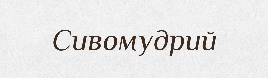 Сивомудрий — Великий тлумачний словник сучасної української мови