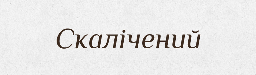 Скалічений — Великий тлумачний словник сучасної української мови