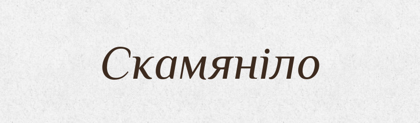 Скамяніло — Великий тлумачний словник сучасної української мови