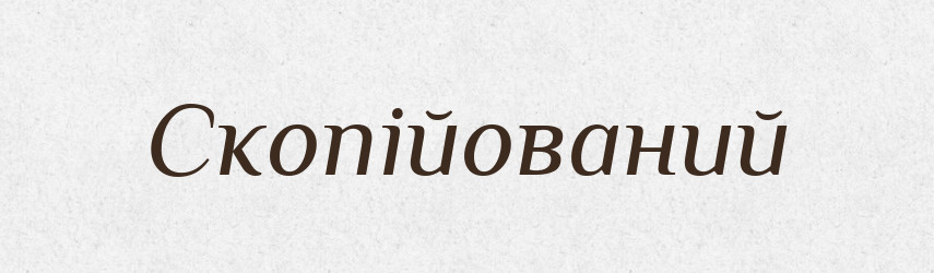 Скопійований — Великий тлумачний словник сучасної української мови