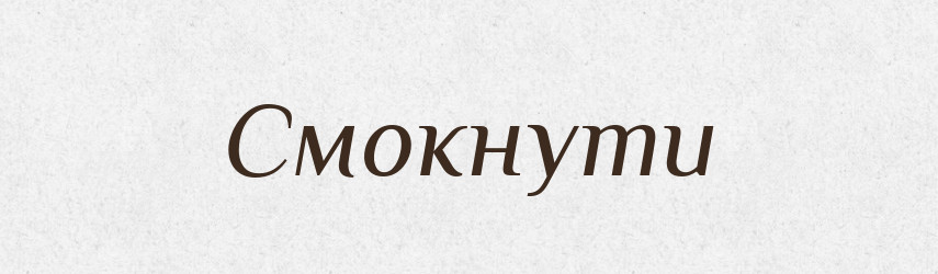 Смокнути — Великий тлумачний словник сучасної української мови