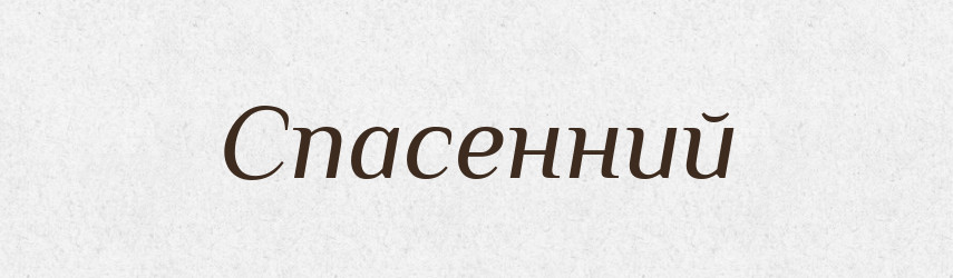 Спасенний — Великий тлумачний словник сучасної української мови