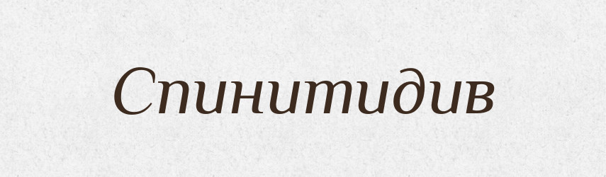 Спинитидив — Великий тлумачний словник сучасної української мови