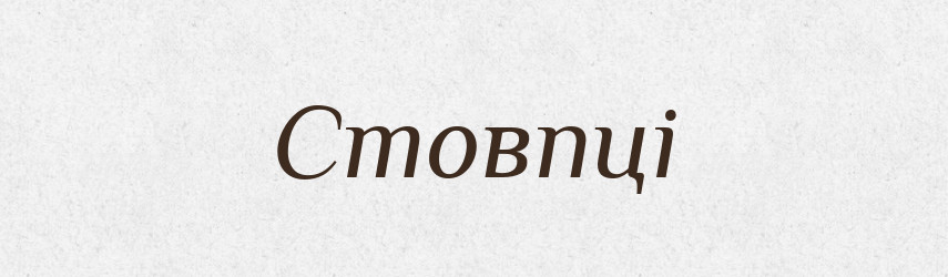Стовпці — Великий тлумачний словник сучасної української мови