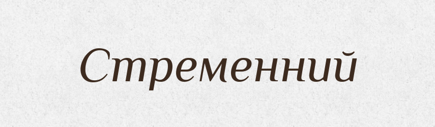 Стременний — Великий тлумачний словник сучасної української мови