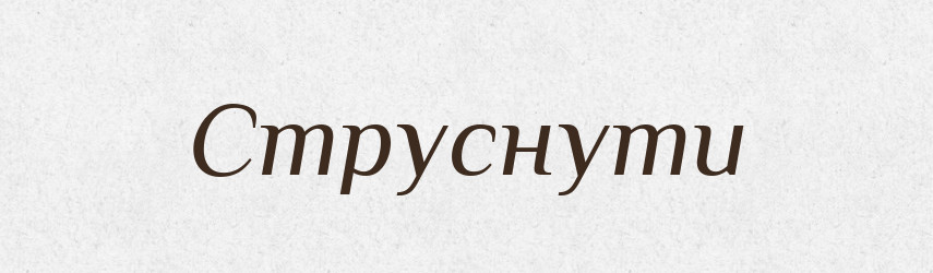 Струснути — Великий тлумачний словник сучасної української мови
