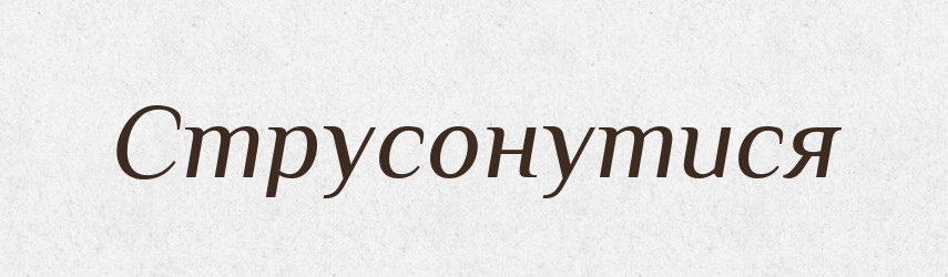 Струсонутися — Великий тлумачний словник сучасної української мови