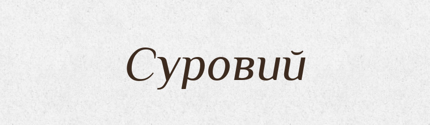 Суровий — Великий тлумачний словник сучасної української мови