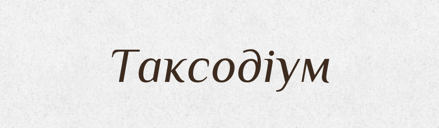 Таксодіум — Великий тлумачний словник сучасної української мови