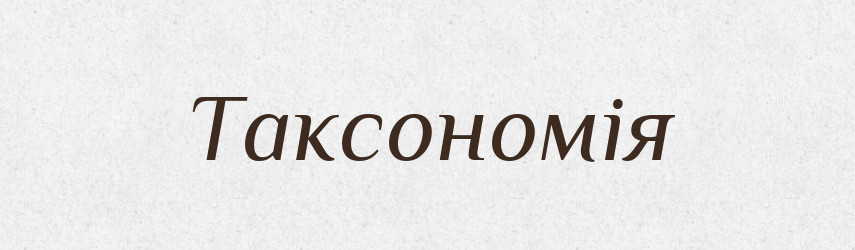 Таксономія — Великий тлумачний словник сучасної української мови