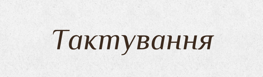Тактування — Великий тлумачний словник сучасної української мови