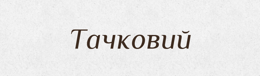 Тачковий — Великий тлумачний словник сучасної української мови