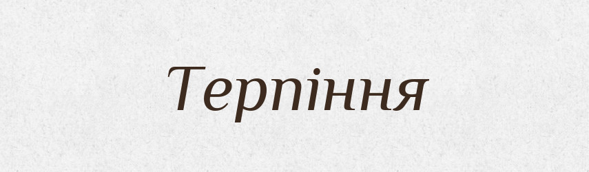 Терпіння — Великий тлумачний словник сучасної української мови