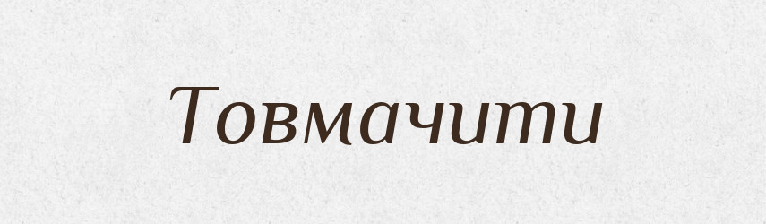 Товмачити — Великий тлумачний словник сучасної української мови