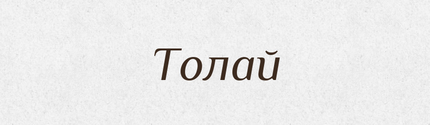 Толай — Великий тлумачний словник сучасної української мови