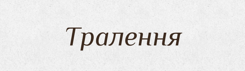 Тралення — Великий тлумачний словник сучасної української мови