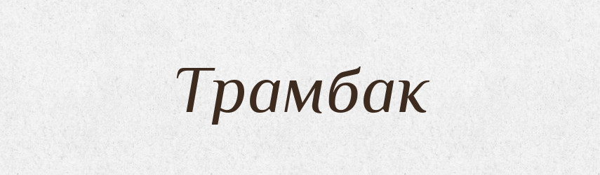 Трамбак — Великий тлумачний словник сучасної української мови
